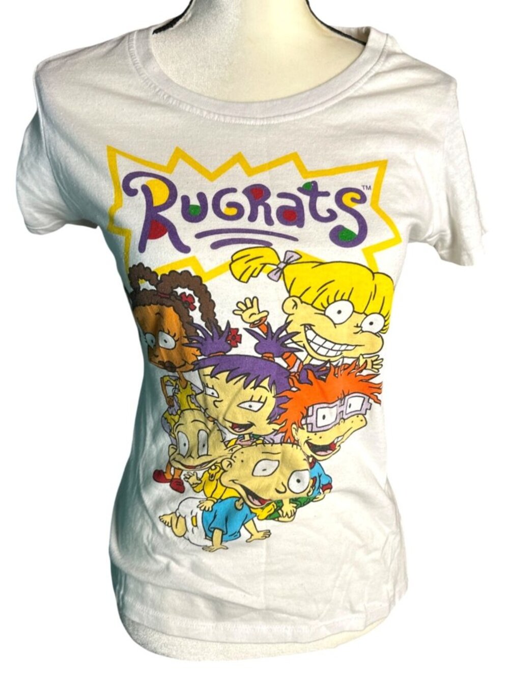 Nickelodeon Rugrats Graphic Print TShirt Juniors XL Tee Angelica Tommy Susie - Picture 4 of 8
